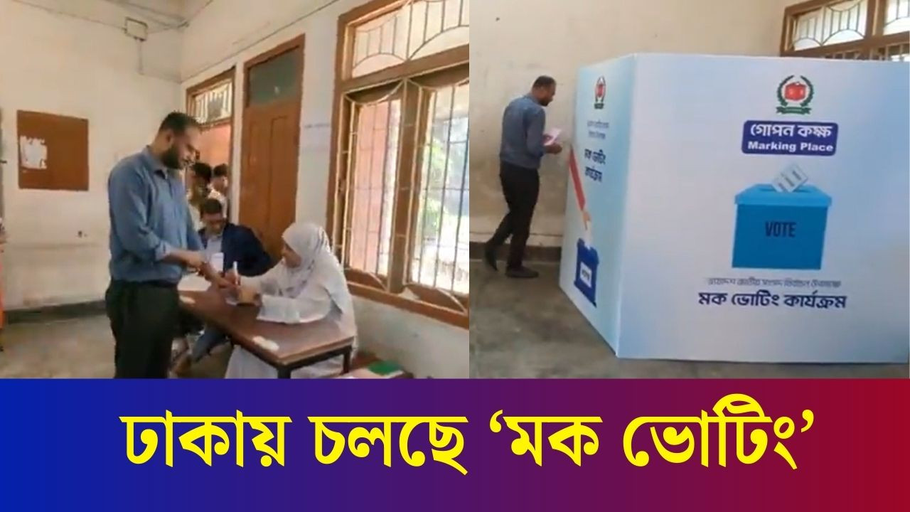 জাতীয় নির্বাচনকে কেন্দ্র করে চলছে ‘মক ভোটিং’